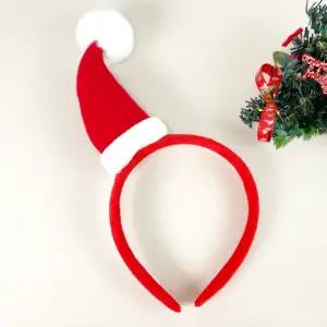 왕방울 산타 인기 크리스마스 파티 모자 머리띠 필수템