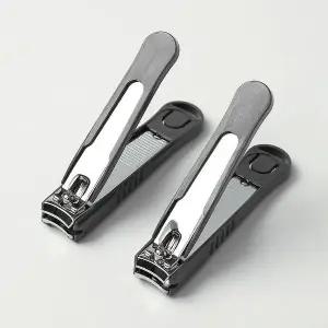 고품질 클리핀 손톱깍이 대형 안튀는 2p세트블랙 블랙 (WFF9C2E)