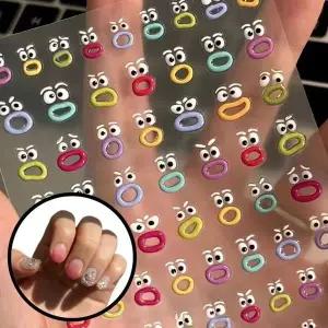 고품질 느낌상점 귀여운 몬 젤 네일스티커 페디큐어 패디네일 (WFFA8D2)