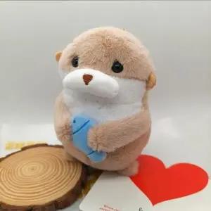 고품질 억울하수달 인형 키링 해달 백꾸 가꾸 가방고리 동물 (WFFE12D)