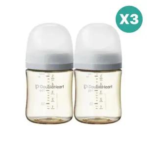 더블하트 젖병 PPSU 160ml 6개 젖꼭지 6개 그레이