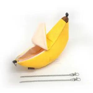 바나나 해먹 햄스터 은신처 침대 휴식 대형