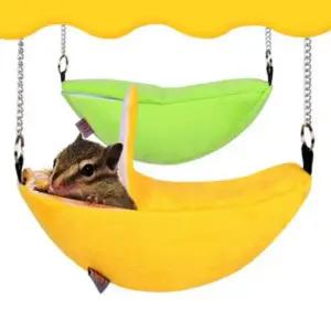 햄스터 해먹 바나나 침대 은신처 소형동물 걸이