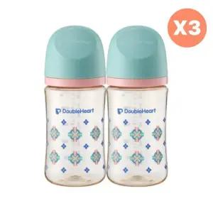 더블하트 아기 캐릭터 젖병 240ml X6 젖꼭지 X6 단청