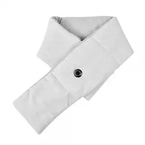 USB 발열 패딩 겨울 보온 방한 넥워머 온열 머플러 목도리 배터리 포함