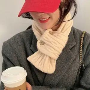 겨울 공용 공항 코디 머플러 니트 꽈배기 남녀 커플