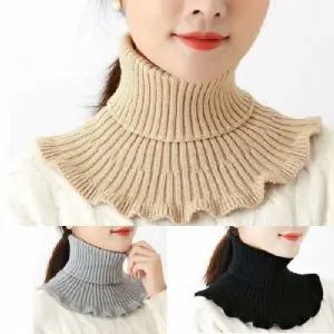 프릴 니트 목폴라 방한 보온 넥워머