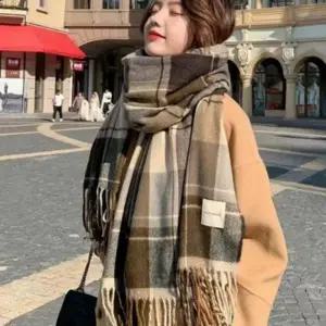 데일리 커플 간절기 체크 스카프 머플러 겨울 목도리