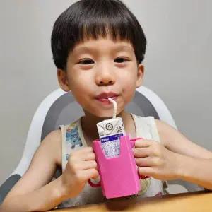 [골드스마일]손잡이 컵 음료컵 우유팩 홀더 음료 양손컵 양