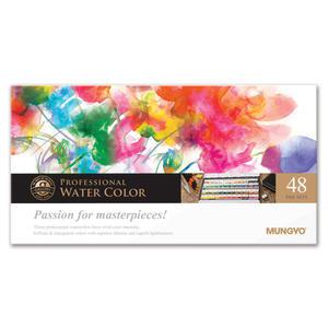 문교 고체 물감 48색 고체형 수채 물감 수채화