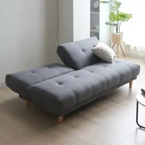 에보니아 라인 3인용 소파베드 패브릭 인조가죽 / 듀얼등받이 3인 쇼파 침대