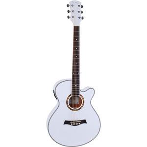 투맨 Twoman TM-2E TM2E 화이트 통기타 어쿠스틱기타 픽업장착 슬림바디