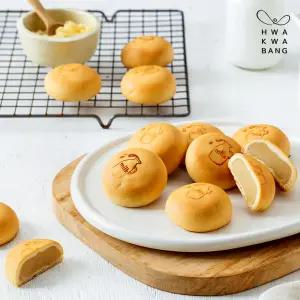 [화과방] 목장우유로 만든 우유앙빵 1Box(35gx20개) / 대량간식 아이간식 앙빵 개별포장 탕비실 요양원 어린이집