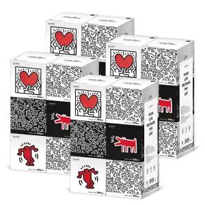 키스해링 ORIGINAL 천연펄프 미용티슈 250매 6입 4팩