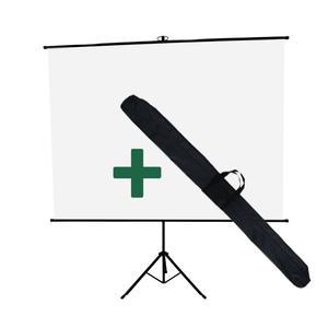 ex 휴대용 족자 + 삼각대 + 가방 세트 이동식 롤스크린 이동형 빔스크린 60인치 80인치 100인치