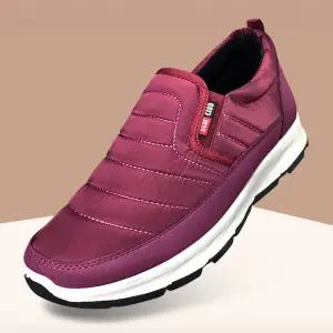 마마슈 엔터W 여성 패딩 슬립온 겨울 기모안감 단화 방한화 캐주얼화 발편한 심플한 따뜻한 쿠션 논슬립