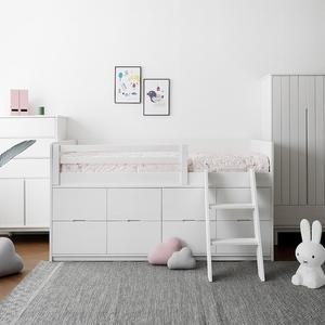 코코소프트 A형 벙커침대 서랍형   블랑화이트 Q