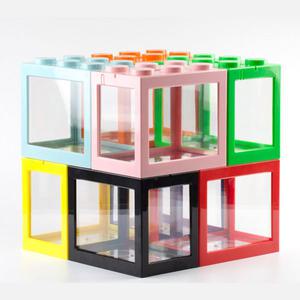 블럭 조립 어항 수족관 마리모 베타 미니 물고기 키우기 열대어 블럭 미니 LED