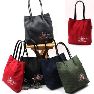 누빔자수쇼퍼백