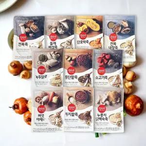 CJ 비비고 햇반죽 420g 10종 골라담기 전복 소고기 닭백숙 버섯 야채 호박 팥죽