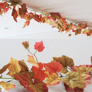 포도잎단풍넝쿨줄기RD170cm  가을나뭇잎소품