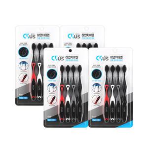 크리오 클리어스 하얀치아엔 차콜 초극세모 칫솔, 16개