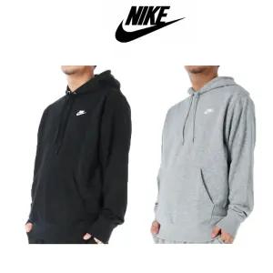 [나이키] 클럽 프렌치 테리 남성 풀오버 후드 티셔츠 데일리 트레이닝 사계절 블랙 그레이