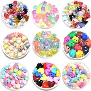 ALL 비드붐 비즈 멀티구슬 파스텔 야광 하트 꽃별 한팩, 옵션선택