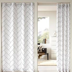 [알뜨리]방한커튼205 아이보리 헤링본 암막커튼 방풍 커튼 현관 바람막이 가리개 안방 거실 가림막 커텐