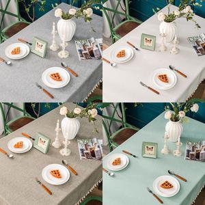 태슬 방수 식탁보 CN 인테리어 테이블보 린넨 커버