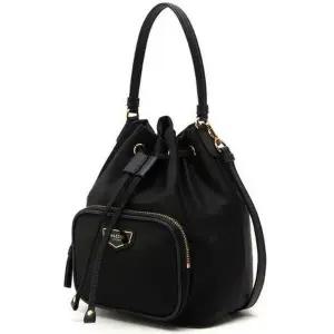 [헤지스](대전신세계)블랙 나일론 혼방 스몰 버킷백HIBA4F303BK