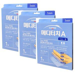 일동) 메디터치A 1mm 폼 (10 x 10cm x 1mm) x 3팩 폼드레싱