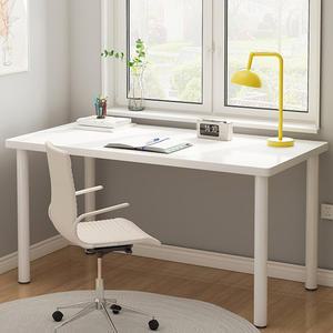 800x400조립식책상 보조테이블 노트북데스크 폭좁은 원룸 침대 사이드 1인용 공부 간이 사무실 철제 화이트