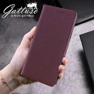 [아이스토리]카투소 갤럭시S23/플러스/울트라 천연소가죽 케이스 국내생산 카드분실방지패드 깔끔한흡착...