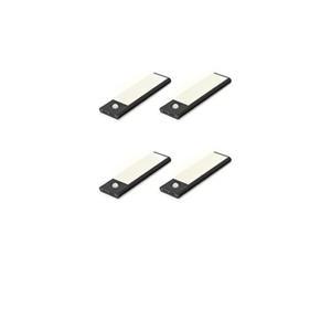 노바리빙 C타입 충전식 더 블랙 슬림 LED 센서등, 200mm, 전구색, 4개