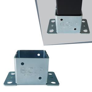 04 베이스형 바닥고정용 베이스 사각파이프조인트 각파이프 각관 연결 25 30 40 50 75 100 조인트