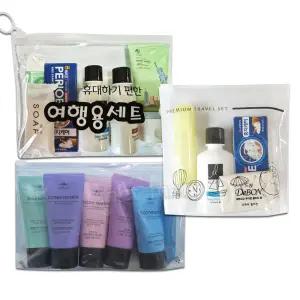 LG생활건강 여행용 세면도구 세트 /미니스6종, 프리미엄7종, 프리미엄4종