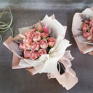 [누드핑크 장미] 비누꽃다발 여자친구선물 졸업식 프로포즈 생일꽃다발 기념일 부모님선물 부모님생신 장미