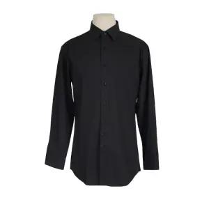 빅사이즈 모달스판 블랙 긴소매 셔츠 T233YSYM278