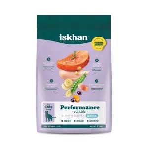 [소비기한 임박] 이즈칸 캣 퍼포먼스 올라이프, 2.5kg, 1개