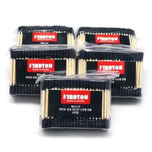 [파인듀]파인듀 검정 대나무 나선형 면봉 1000개입