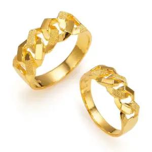 갤러리아 여자 남자 순금 반지 볼드 체인 커플링 24K 11.25g