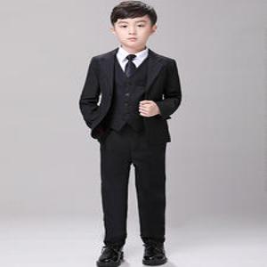 셀_아동정장 수트 양복 세트 남아 블랙조끼화동진행드레스피아노공연복면