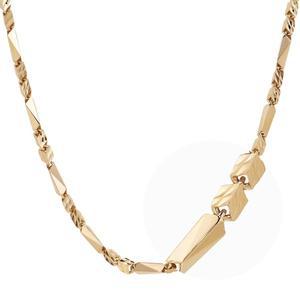 갤러리아 남자 14K 금 목걸이 멀티 대나무 체인