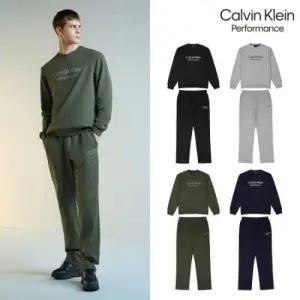 [텐텐][캘빈클라인 퍼포먼스] 남성 에센셜 셋업 2종 (맨투맨+스트레이트팬츠)