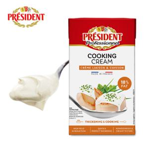 프레지던트 휘핑크림 18% 1L 동물성 (아이스박스 무료) 프레지덩