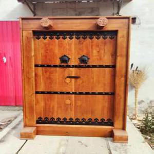 한옥 대문 나무 우드 전원 주택 카페 입구 주문 제작