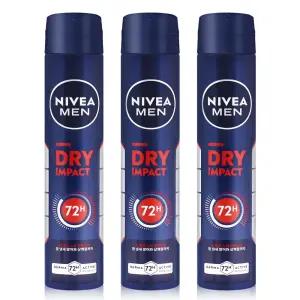 니베아 맨 데오드란트 스프레이 드라이 임팩트 200ml x 3개