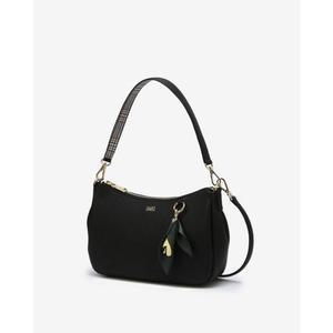 [갤러리아] DCBA4F542 닥스 블랙 플라워 참장식 가죽 숄더백