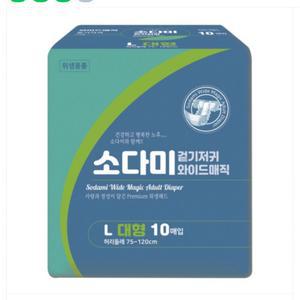소다미 겉기저귀 와이드 매직 팬티 성인용 기저귀 대형 1박스 80매입 실버용품 노인 남녀공용